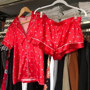 Victoria’s Secret Pajama Set, Red Size Small